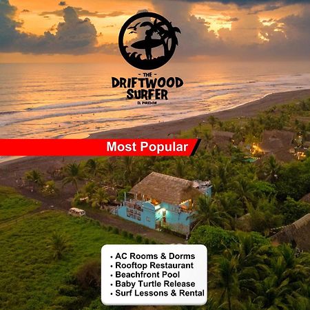 The Driftwood Surfer Beachfront Hostel / Restaurant / Bar, El Paredon El Paredón Buena Vista Exterior foto